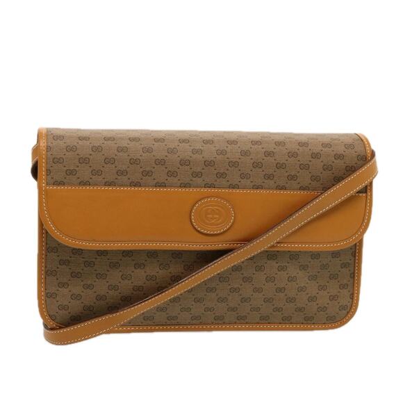 GUCCI Micro GG Supreme Shoulder Bag Pvc Leather Beige 004 904 004 904